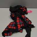 ADOME Lingerie for Women Sexy Schoolgirl Costume 0utfit Lingerie Set Lace Student Cosplay Roleplay with Top and Mini Skirt (Large, Dark Red)