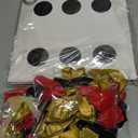 Casino Balloon Arch Garland Kit with Red Black and Gold Balloons Dice Boxes Random Pokers for Birthday Casino Night Las Vegas Casino Theme Party Decorations