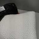 Side Sleeper Pillows for Adults, Adjustable Shredded Memory Foam Bed Pillows for Neck and Shoulder Pain, Standard White Cooling Curved Pillows with Washable Cover (Bubble Crescent)