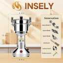 Grain Mill 150g, flour mill grinder for home, Electric Stainless Steel Grain Grinder for Wheat, Spices, coffee,Corn and Other Dry Food Grinders for Kitchen