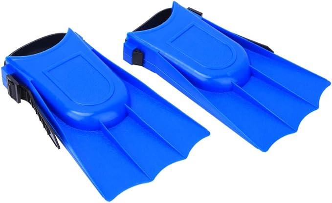 Keen so 1 Paar Kids Diving Short Flippers PVC Swimming Training Fins Lightweight Scuba Flippers(Blue) Diving