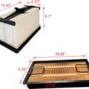 PA31011 7010030 Air Filter Set Replaces 7010031 P636749 WA10861 SA16783 & PA31010 7286652 WA10860 Replacement for Bobcat Loaders A770 S740 S750 T740 T750 Telescopic Handlers T35.105