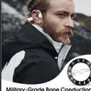 Bone Conduction Headphones, IPX8 Waterproof Swimming Headphones, Open Ear Headphones with MP3 Mode 32GB Memory Up to 12 Hours Playtime, Bluetooth 6.0 Earbuds Secure Fit for Running and Fitness, Orange