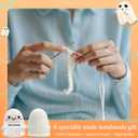 3 x Halloween Decoration Friend Gift Knitted Toys with Friendly Card Best Gift for Friends Teen Girl Boy