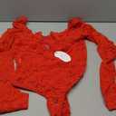 Avidlove Womens Bodysuits Long Sleeve Body Suits Womens Lace Going Out Tops One Piece Bodysuits for Women with Snap Crotch size S