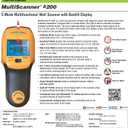 Zircon MultiScanner A200 Electronic Wall Scanner Stud Finder & Metal Detector with Live AC Wire Detection, SpotLite Pointer, ACT Auto-Correcting Technology