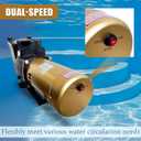 W3SP2610X152S 1.5HP 2-Speed 220V-230V Pool Pump Replacement for Hayward SP2610X152S Dual-Speed Inground Super Pool Pump Motor for In-Ground Swimming Pool and Spa
