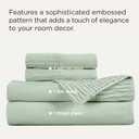Bedsure King Size Sheets Set - 4 Pieces Soft King Sheets - Breathable & Cooling - Hotel Luxury - Easy Care Polyester Microfiber Bedding for Women, Men, Sage Green