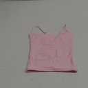 SUUKSESS Women Sexy Square Neck Tank Top Summer Y2K Going Out Basic Cami Shirt (XX-Small, Baby Powder)