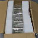 Nexboraque 12 Pack Glass Bud Vases, Clear Small Vases in Bulk Decorative Glass Flower Bottles for Table Centerpiece, Home Decor, Office, Wedding Reception