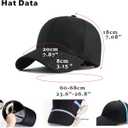 Oversize Baseball Cap XXL Big Head Hats for Men Large Head Hats Dad Hat Adjustable 23.6"-26.8" (Gray, XL)