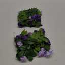 Floweroyal 2 Pack Artificial Flower Garlands 15.8FT Fake Rose Vines Silk Flowers Hanging Rose Ivy for Wedding Arch Party Home Garden Wall Decor (Purple)