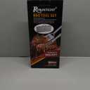 ROMANTICIST 26pcs Stainless Steel Grill Tool Set, Heavy Duty BBQ Grilling Accessories Gifts for Men Dad, Non-Slip Grill Utensils Kit with Apron,Mats in Aluminum Case for Valentines Day Silver