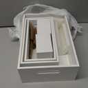 Set of 6 Wood Storage Boxes with Handles, Wooden Nesting Crates, Rustic Farmhouse Storage Container for DIY Crafts Party, Home Table Decoration Display (White)