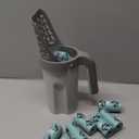 Cat Litter Scooper with Holder, Cat Litter Shovel with Waste Can and Refill 135 Bags(9 Boxes of 15 Bags), Large Capacity Cat Scooper Portable Shovel