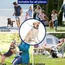 Dog tie Out Cable, 10/20/25/30/50/70/100 feet, Suitable for Dogs up to 350 pounds, Dog Cable with Swivel Buckle, Lightweight, Non-Winding, for Outdoor Camping, Yard Dog Cable (Blue, 20FT)