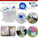 WaterStorageCube BPA Free Collapsible Water Container with Spigot, Camping Water Storage Carrier Jug for Outdoors Hiking Backpack & Survival Kit, Foldable Portable Water Canteen 1.3 Gallon (Pack of 2)
