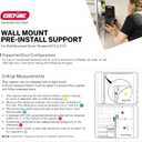 Genie 6072H-B Wall Mount Garage Door Opener with Battery Backup, Wall Mounted & Space Saving