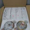 Wall Sconces Set of Two, Brass Gold Bathroom Sconces Wall Lighting with White Glass, Modern Sconces Wall Decor Set of 2 Wall Light fixtures for Bathroom Mirror Living Room Hallway Bedroom Wall Lamp