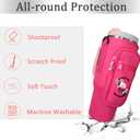 2 x Water Bottle Carrier with Strap for Stanley 40 oz Tumbler,Personalized Initial ID Name Stanley Bag with Phone Pocket, Adjustable Strap, Stanley Cup Accessories (Hot Pink)