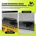 Upgraded Car Backup Camera Rain Shield Silicone,Wider Backup Camera for Car Rain Cover for Clear Reversing Image,Self-Adhesive Reverse Cameras Rains Shield Car Accessories(Small:For widths:0.63-0.9)