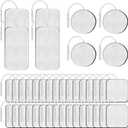 40PCS TENS Unit Replacement Pads, Electrode Pads with Self-Stick Performance and Non-Irritating, Compatible with TENS Use 2mm Pin Connector Such as AUVON TENS, TENS 7000, Etekcity, Nicwell Care Tens