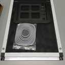 Ventilated Pet Door for Window, Fits 32"-38" Width Window, 2-Min Install | Aluminum Frame + Stainless Steel Mesh | Breathable Bug-Proof | Magnetic Closure Window Cat Door, Cat Door for Window Insert (White)