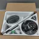 42 Inch Black Ceiling Fans with Lights and Remote Control, LED Ceiling Fan Dimmable 3 CCT 6-Speed, Noiseless Modern Ceiling Fan for Bedroom, Living Room, Dining Room, ETL Listed