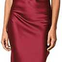 xxxiticat Women's Sleeveless Spaghetti Strap Satin Dress Cocktail Beach Evening Party Cowl Neck Dot Leopard Midi Dresses, L