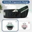 Baby Carrier with Hip Seat, Ergonomic Front Carrier for Newborns & Toddlers, Adjustable Waistband with Strong Support, Large Pocket Design, Black