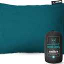 Wise Owl Outfitters Camping Pillow  Memory Foam Travel Pillow for Airplane Sleeping, Hiking, Backpacking & Outdoor Use - Small & Portable for Adults, Car, Camp & Tent (Small (12"x16"), Green)