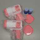 2 Bubble Dispenser with 2 Bottles Refill Solution for Kids, 40-Hole Light Up Bubble Machine for Toddlers 1-3, Pink Bubble Blaster Maker, Party Favors Toys for Boys Girls 4-8 Birthday Gifts