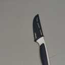 Zyliss Cheese Knife  Stainless Steel Blade with Non-Stick Holes & Forked Tip for Serving  Cuts Soft, Semi-Soft & Firm Cheeses  Gray & White Handle  4.5"