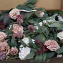 Exotic dried flower bouquet Bright Terracotta Lantern Flowers, 6 Pieces Of Artificial Flowers, Suitable For Wedding Aisle Chair Arch Flower Logo Table Wall Window Cake Decoration Porch decoration, bed