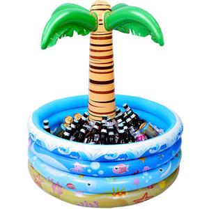 Toyvian Inflatable Palm Tree Cooler, Floating Water Pool Cooler for Summer Pool Party, Beach Party and Hawaiian Party