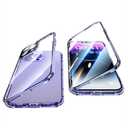 YUNQE Privacy Magnetic Case for iPhone 14 Pro Max, Double Sided Magnet Adsorption Cover with Anti-Peep Screen Protector and Camera Lens Full Body Protective for iPhone 14 Pro Max, Dark Purple