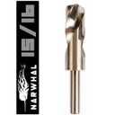 Narwhal 15/16 in Cobalt Drill Bits - 1 Pack - 6 in Length - M35 Cobalt Drill Bits with Storage Case - Perfect for Metal, Stainless Steel, Cast Iron, and More!