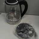 AZEUS Fast Boil Electric Water Kettle, 1.8L Large Capacity with Auto Shut-Off and Boil-Dry Protection, BPA-Free Borosilicate Glass &Stainless Steel