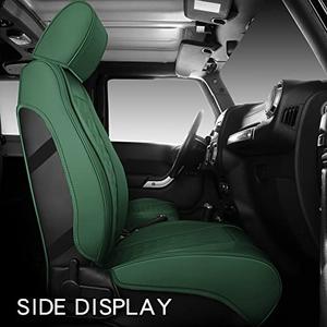 Full Coverage Leather Car Seat Covers Full Set Universal Fit for Most Cars Sedans Trucks SUVs with Waterproof Leatherette in Automotive Seat Cover Accessories (Beige, Full Set(5 Seats))