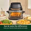 Cuisinart Air Fryer, Glass Basket & ClearView Window, 5 Functions, 4 Qt | Basket style air fryer with crisper plate, 5 cooking functions & 2 custom presets, 4qt air fryer heats to 450°F, AFC-4, Large