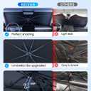 REEVAA 2025 Upgraded Car Windshield Sun Shade Umbrella [100% Sun Protection & Keep Cool] Protect Interior, 360 Flex Handle Sun Shield Sunshade, Small (53''x29'') for Sedans