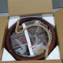 Swooc Games - Yardzee, Farkle, & 20+ Giant Dice Games (All Weather) with Wood Bucket, 5 Scorecards, & Marker - Yard Dice Outdoor Game for Family - Giant Backyard Game Set - Outside Jumbo Lawn Fun