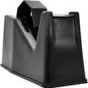 Tape Dispenser, Heat Press Tape Dispenser, Desk Heat Tape Dispenser 6.3 x 2.5 x 3.4 Inch, Holder Fits 1" and 3" Core (Black)
