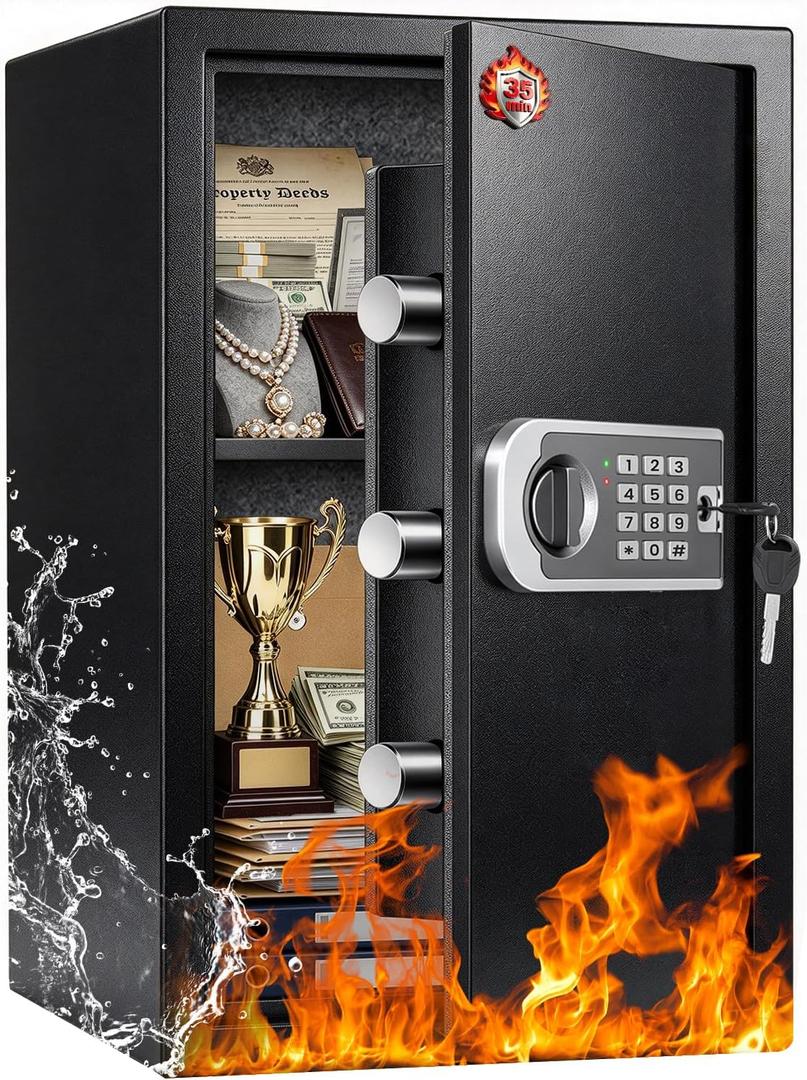 2026 Fireproof Safes for Home| 1700°F 35-Min Protection
