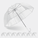 Clear Bubble Umbrella Wedding, High-Visibility Transparent Rain Umbrellas Bulk, Windproof Large Clear Umbrella, Firm and Durable, Dome Umbrellas for Wedding Bride Groom Photography Golf Outdoor