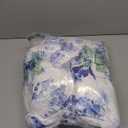 Great Bay Home Floral Twin/Twin XL Quilt Set with Shams, Blue Floral Bedding Set, All-Season, Lightweight Bedspread. Reversible, Farmhouse Bedding. (Twin/Twin XL, Jacqueline) (06 - Blue Watercolor)