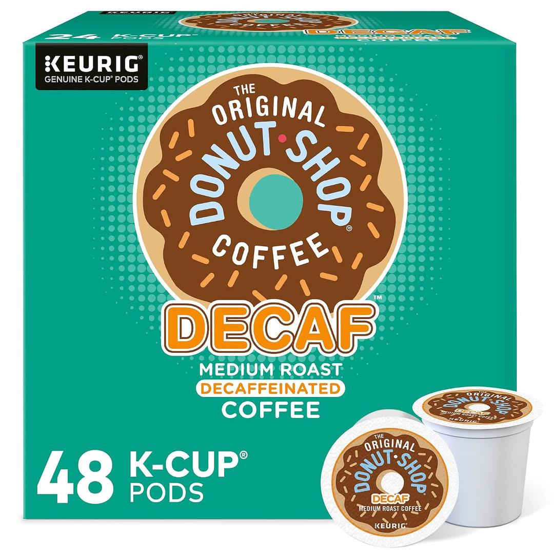 The Original Donut Shop Decaf Keurig Single-Serve K-Cup Pods, Medium Roast Coffee, 48 Count (EXP 05/03/28)