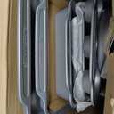 Farberware Nonstick Steel Bakeware Set with Cooling Rack, Baking Pan and Cookie Sheet Set with Nonstick Bread Pan and Cooling Grid, 10-Piece Set, Gray