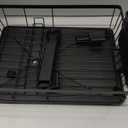 Dish Drying Rack, Stainless Steel-Dish Rack, Dish Racks for Kitchen Counter, Kitchen Dish Drainers with Removable Utensil Holder,New drain outlet,Plate Rack and Drainboard,(Black-11" W x 15" L)