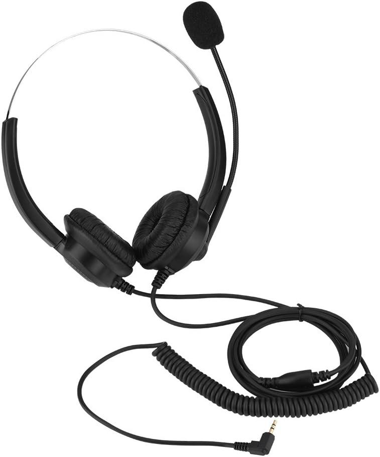 Over-Ear Headphones with Noise Cancelling Mic, 3.5mm Stereo Wired Telephone Headset with Microphone,360 Rotary Earmuffs for Skype,Call Center,Office,Video Conference,Laptop,PC(2.5mm Plug) Over-Ear Headphones with Noise Cancelling Mic, 3.5mm Stereo Wired Telephone Headset with Microphone,360 Rotary Earmuffs for Skype,Call Center,Office,Video Conference,Laptop,PC(2.5mm Plug)